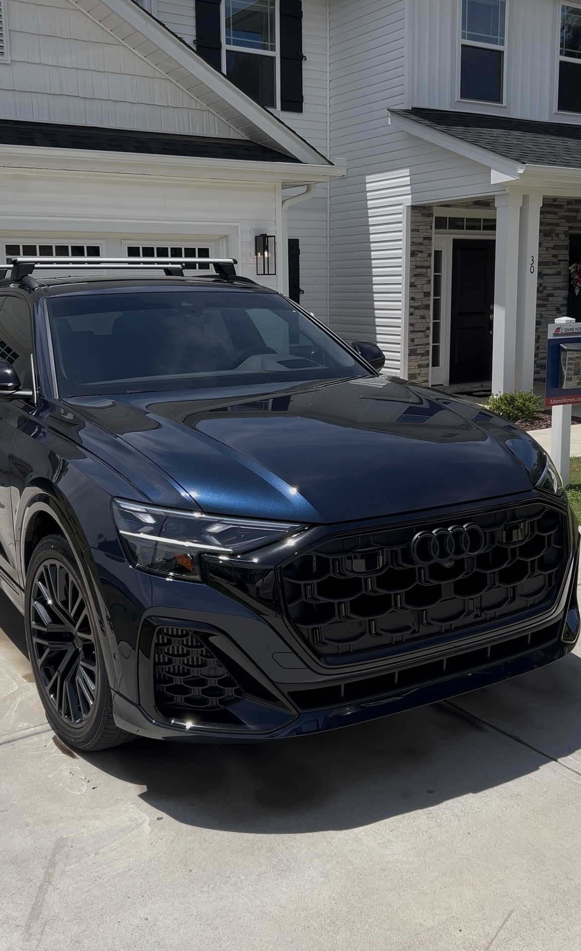 Audi Q8 with a deep gloss finish