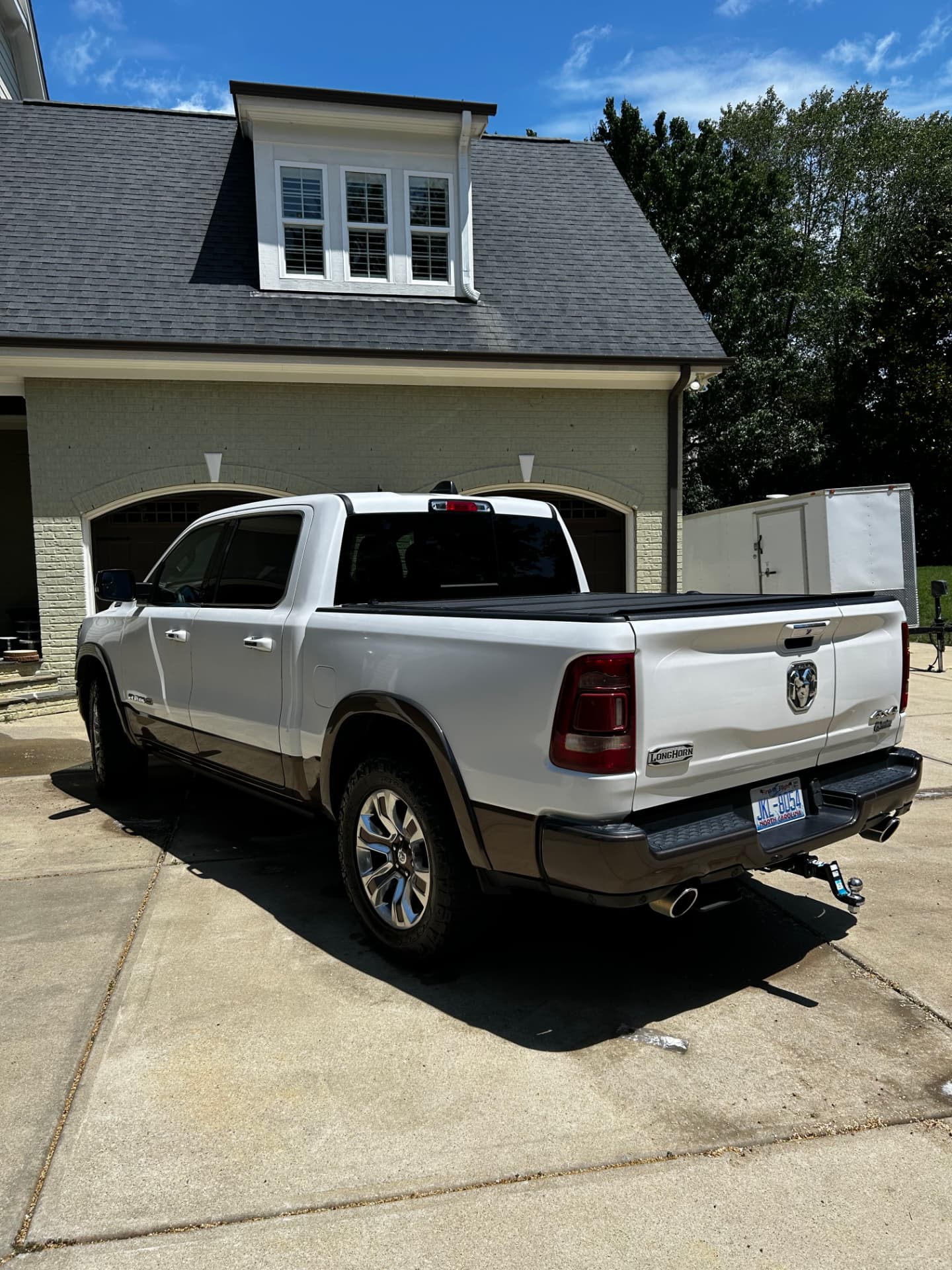 Ram 1500 Longhorn after a full detail